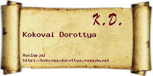 Kokovai Dorottya névjegykártya